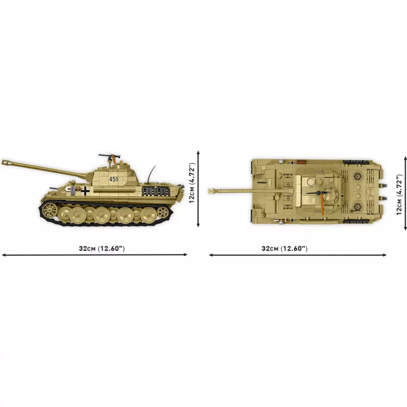 Bloques Panzer V Panther G Pudel 1133 piezas