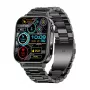 Smartwatch Colmi P80 acero negro con Bluetooth y medidor de frecuencia cardíaca