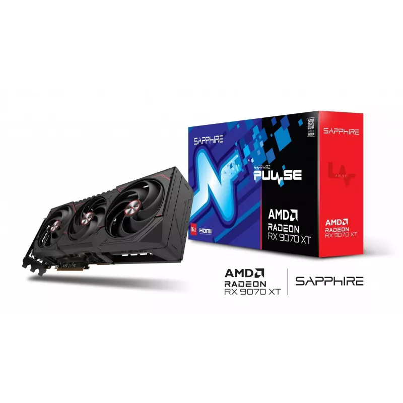 SAPPHIRE PULSE Radeon RX 9070 XT 16GB GDDR6 tarjeta gráfica