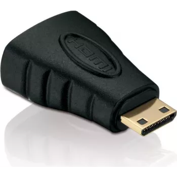PureLink X-HA030 Adaptador de conector Mini HDMI a toma HDMI, Full HD, negro