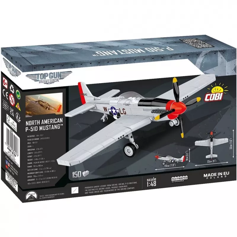 COBI 5847 Top Gun Maverick P-51D Mustang 150 piezas
