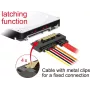Cable SATA DeLOCK 85228 0,3 m SATA 7 pines SATA 22 pines negro