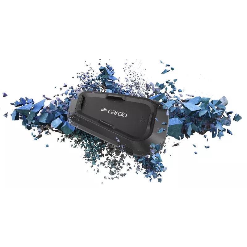 Cardo Spirit HD Duo intercomunicador para moto 2 canales 600 m negro