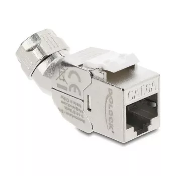 Módulo Keystone RJ45 conector hembra Cat.6A DELOCK 90798 — conexión LSA