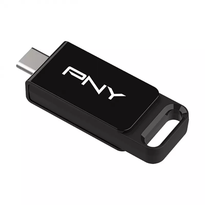 PNY Elite, 128 GB, USB Type-C, 3.2 Gen 1 (3.1 Gen 1), 120 MB/s, Dia, Negro