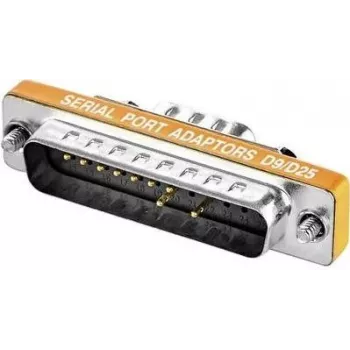 Cable adaptador serie Renkforce RF-4543257 — 1× SUB-D de 9 pines (macho) a 1× SUB-D de 25 pines (hembra)