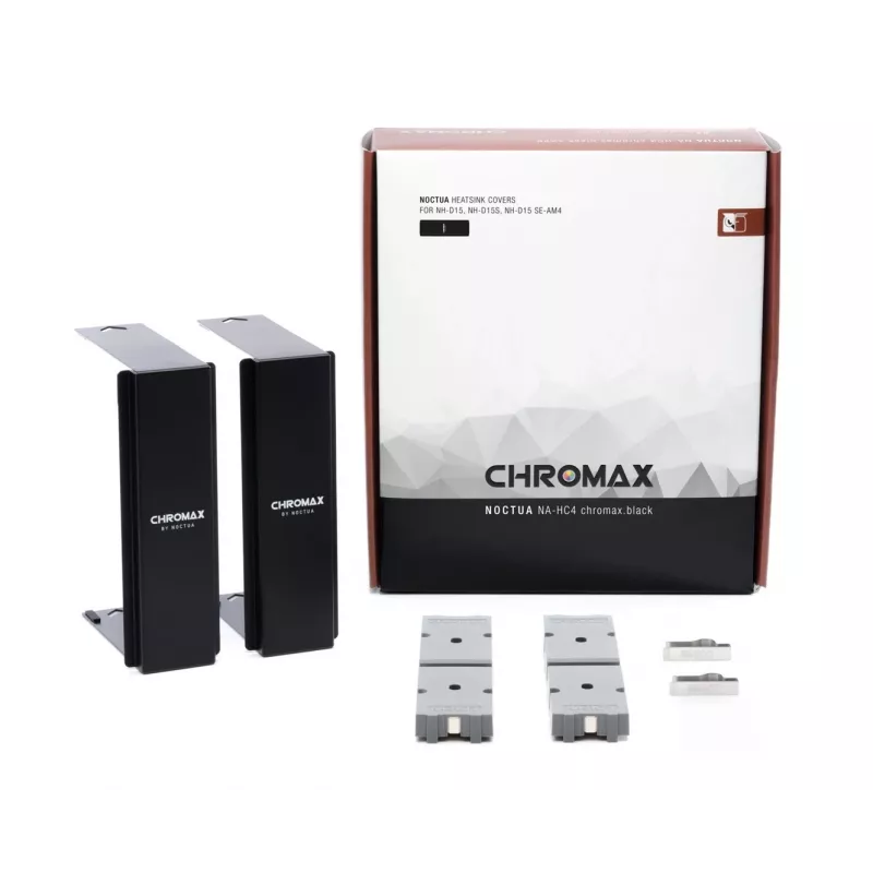 Kit de montaje Noctua NA-HC4 chromax.negro — accesorio de disipador de aluminio para CPU, negro