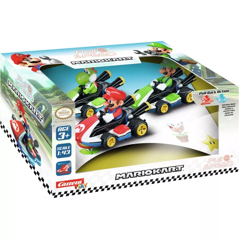 Coche Carrera RC Mario Kart 8 Pull & Speed