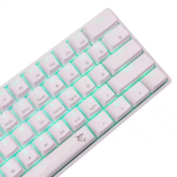 Teclado mecánico White Shark Shinobi-2 Brown Switch US-Layout — diseño compacto, interruptores Brown