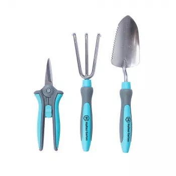 Set de herramientas de jardín Extralink 3 piezas — pala, tijeras de podar, rastrillo