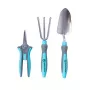 Set de herramientas de jardín Extralink 3 piezas — pala, tijeras de podar, rastrillo