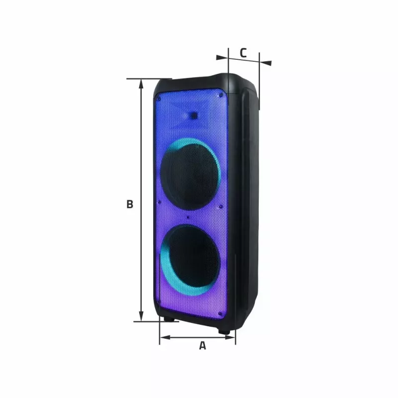 Altavoz portátil Manta SPK1202B250 BT, negro