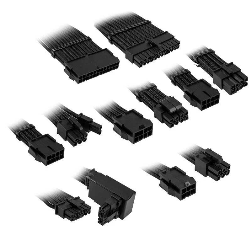 Set de extensión de cables Kolink Core Pro COREPRO-EK-12VT2-BLK 12V 2x6-Pin negro