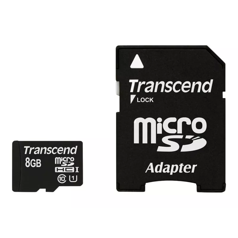 Transcend Premium - Tarjeta de memoria flash (microSDHC/adaptador SD incluido)