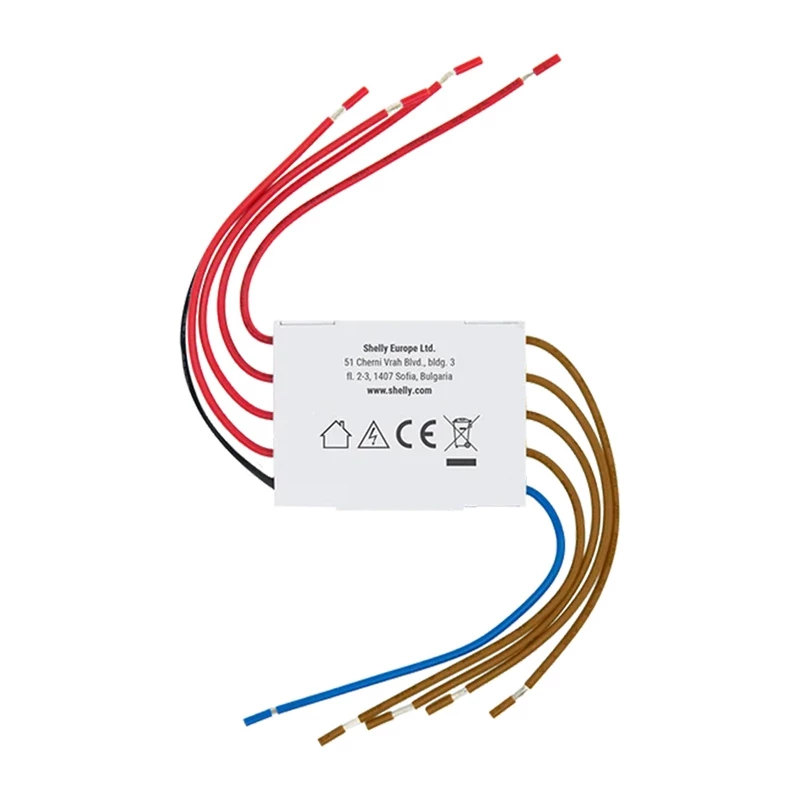 Desacoplador de 4 canales Shelly Shelly_4CD 230V – Interfaz de relé para carril DIN para cuatro circuitos