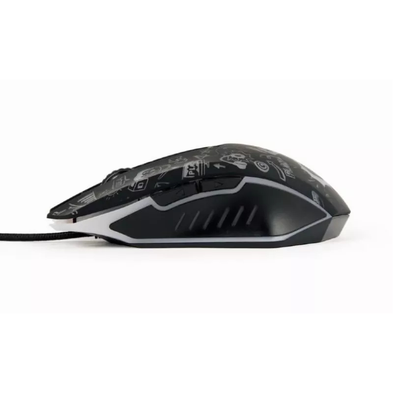 Ratón USB óptico negro/MUS-6B-GRAFIX-01 Gembird