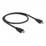 Cable HDMI High Speed con Ethernet Delock 84751, HDMI-A macho a HDMI-A macho (19 pines), 4K, 28 AWG, 0,5 m, negro
