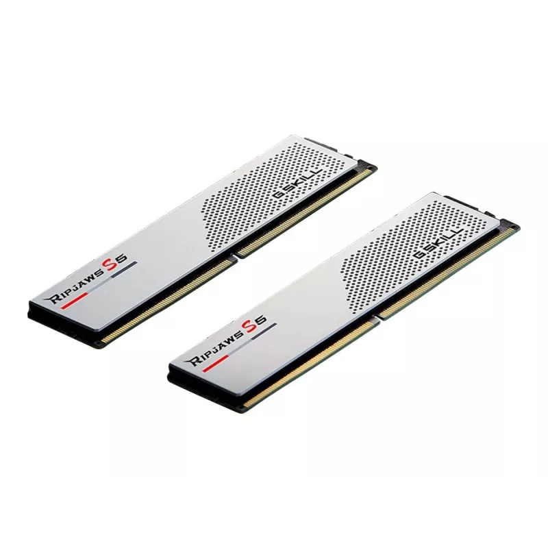 DIMM 32 GB DDR5-5600 (2x 16 GB) Dual-Kit, memoria blanca, F5-5600J4040C16GX2-RS5W, Ripjaws S5, INTEL XMP
