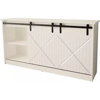 Cómoda 160x80x35 GRANERO blanco/blanco brillante