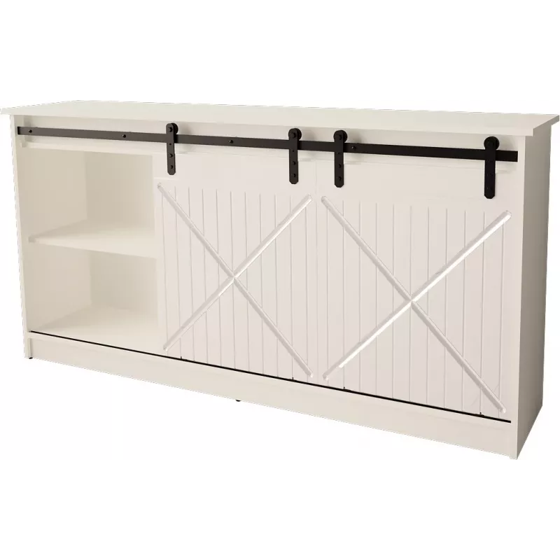 Cómoda 160x80x35 GRANERO blanco/blanco brillante