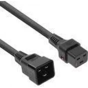 ACT cable de alimentación C19 IEC Lock - C20 negro 1 m, PC1284