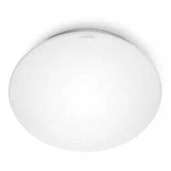 Lámpara de techo Steinel RS 16 L, casquillo E27, 100 W, blanco, redonda, Ø 27,5 cm, altura 95 mm, detector de movimiento