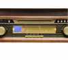 Denver MCR-50MK3 equipo de música retro con tocadiscos, CD/MP3, casete y radio, 2 x 2,5 W, acabado en madera