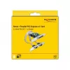 DeLOCK - Adaptador paralelo/serie - PCIe 1.1 perfil bajo - paralelo x 1 + serie x 2 (90413)