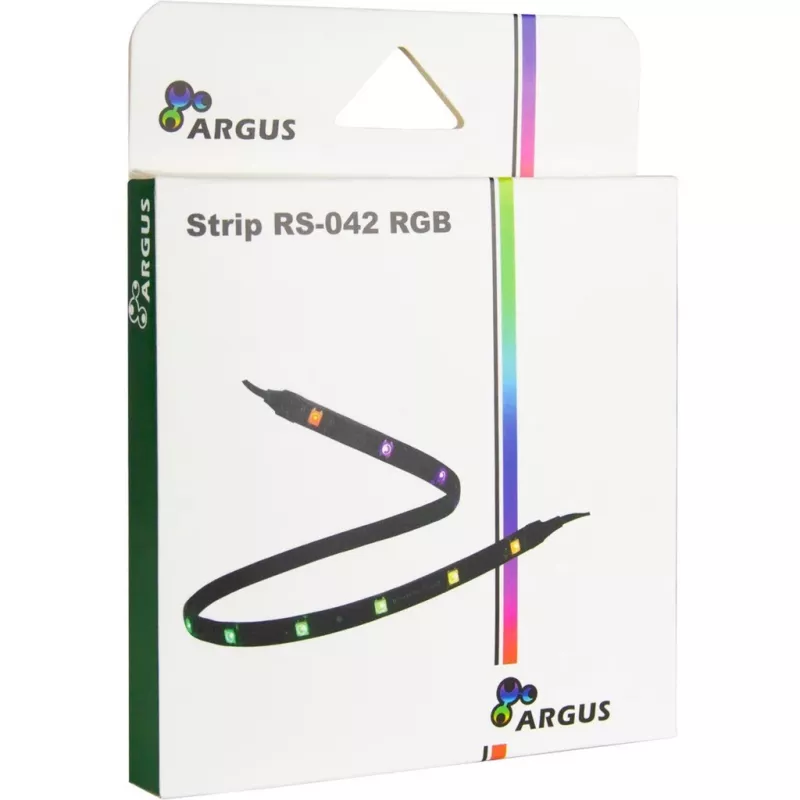 Kit de iluminación para carcasa de PC INTER-TECH RS-042 RGB — tira LED RGB 1000 mm, 10 mm de ancho, negro