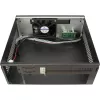 Caja de PC INTER-TECH S21 negra/plateada ATX compatible con 6 ventiladores