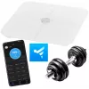 Báscula de baño Adler AD 8187 — peso máx. 180 kg, precisión 100 g, medición de IMC, blanca