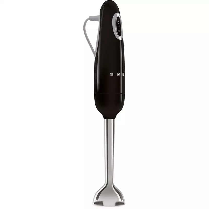 Batidora de brazo Smeg HBF03BLEU — 700 W batidora de mano, vaso de 1,4 L, cuchilla de acero inoxidable, negro