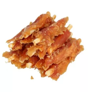 HILTON Pollo con palo de piel blanca - snack para perros - 500 g