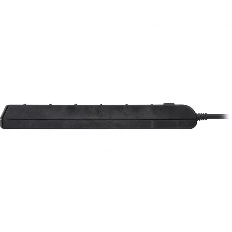 Regleta Brennenstuhl con interruptor individual 6 tomas – 6 dispositivos conmutables individualmente, cable de 2 m, negro