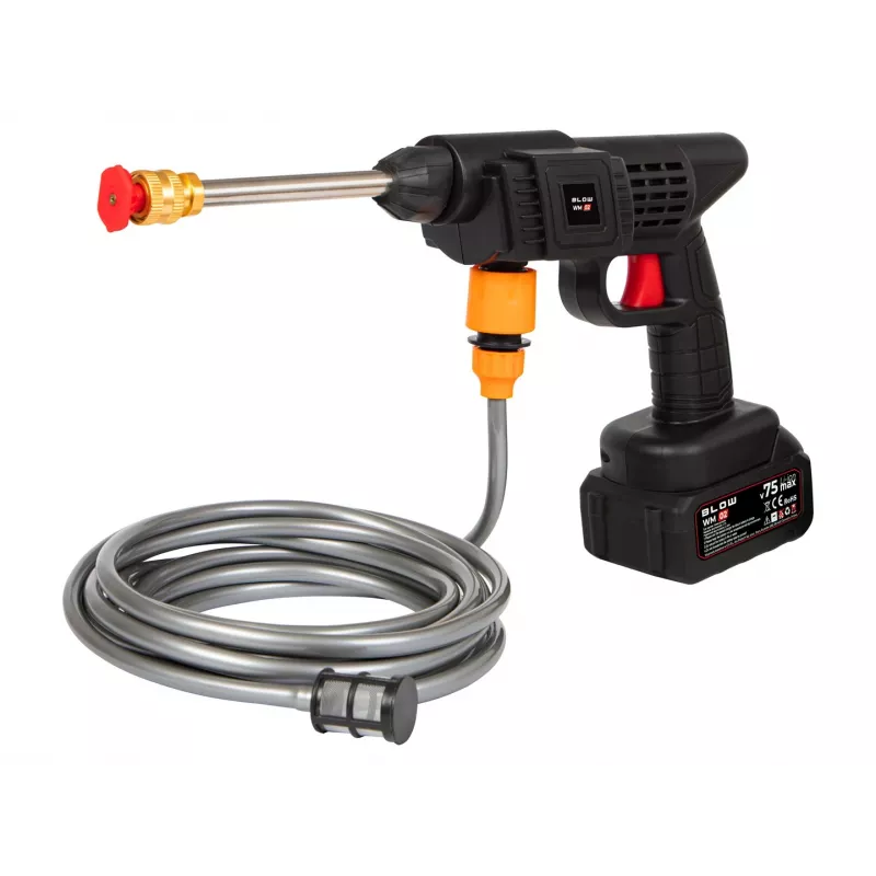 Hidrolimpiadora BLOW WM-02 inalámbrica a batería 26 bar con accesorios