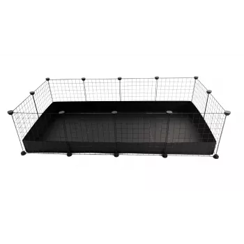 Jaula modular C&C 3x2 145 x 75 cm negra