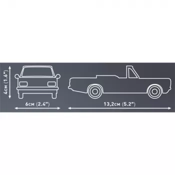 Juguete de construcción Cobi Opel Rekord C 1700 L Cabriolet maqueta, maqueta a escala
