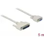 Cable serie DELOCK 86876 D-Sub 25 pines a D-Sub 9 pines, beige, 5 m