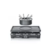 Parrilla raclette Severin RG 2347 8 personas 1400 W negra