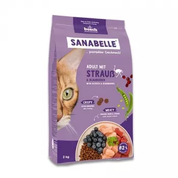 BOSCH Sanabelle Adult Ostrich & Blueberries - pienso seco para gatos - 2 kg
