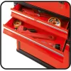 Caja de herramientas YATO YT-09107 metal 495x252x180 mm, negro/rojo, 6 kg, 2 compartimentos, con cierre