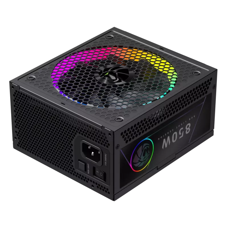 Gamemax fuente de alimentación, 80 PLUS, Gold | RGB 850G | 850 W