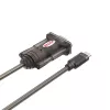 Unitek Y-1105K adaptador de USB-C a RS-232, 1,5 m, negro