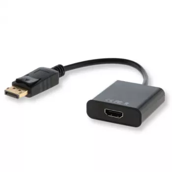 Savio CL-55 adaptador de cable de vídeo 0.2 m DisplayPort HDMI Type A (estándar) negro