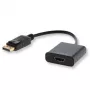 Savio CL-55 adaptador de cable de vídeo 0.2 m DisplayPort HDMI Type A (estándar) negro