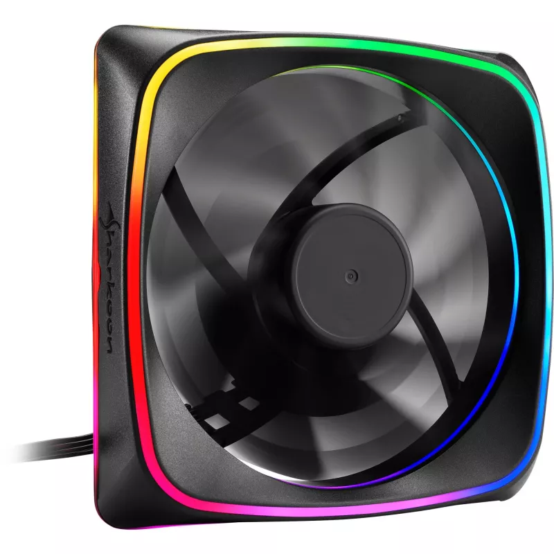 Ventilador Sharkoon RGB SHARK Lights 12 cm negro