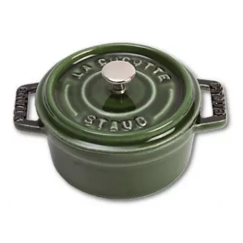 Staub 40509-804 Mini Cocotte 10 cm, verde albahaca, hierro fundido