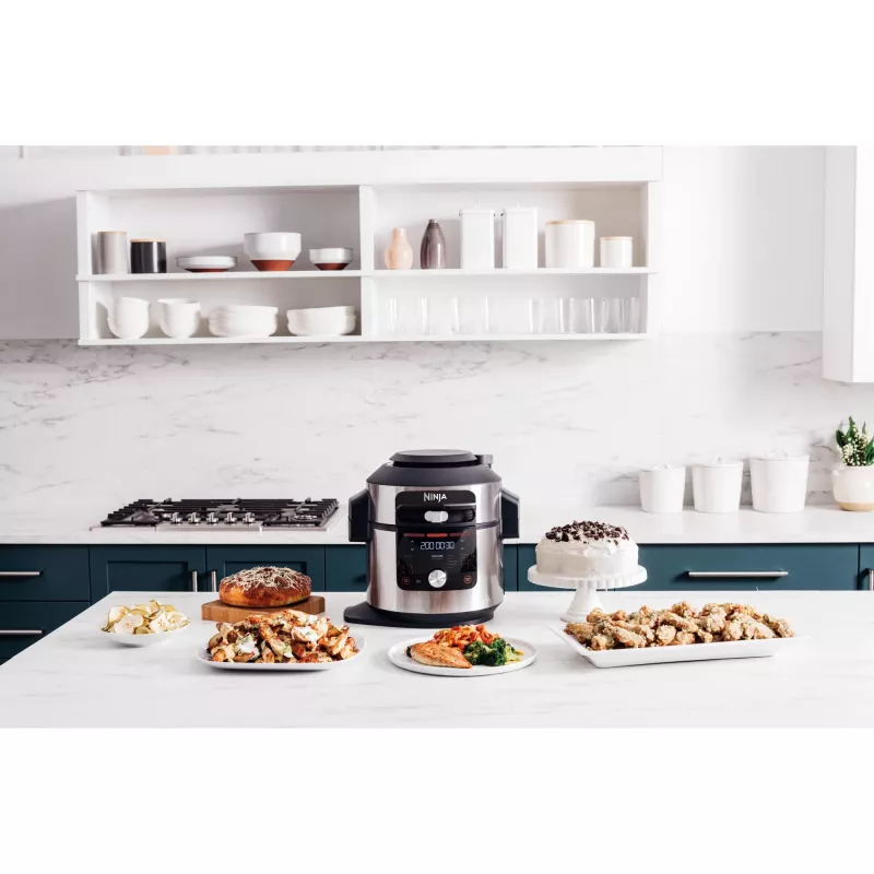Olla multifunción Ninja OL750EU 7,5 L 1760 W Negro Acero inoxidable, 14 programas automáticos