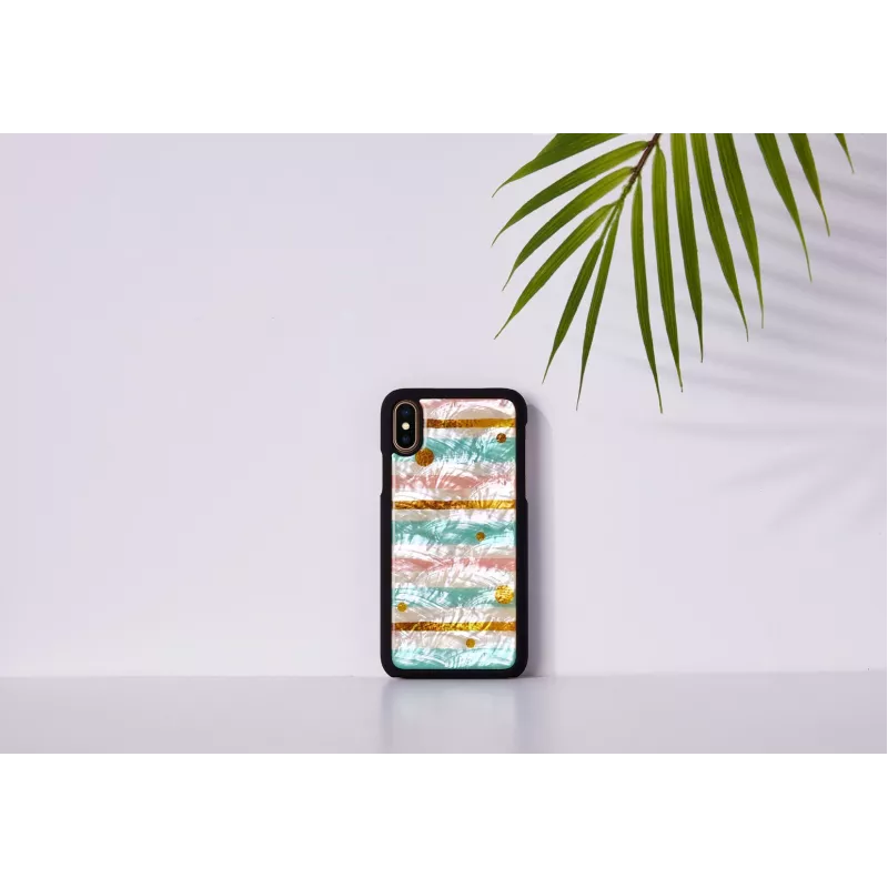 iKins Pop Mint funda para iPhone XS/X, negra