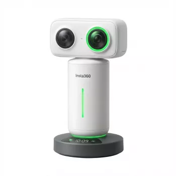 Altavoz manos libres Insta360 Wave Ai powered speakerphone blanco — dispositivo de conferencia portátil